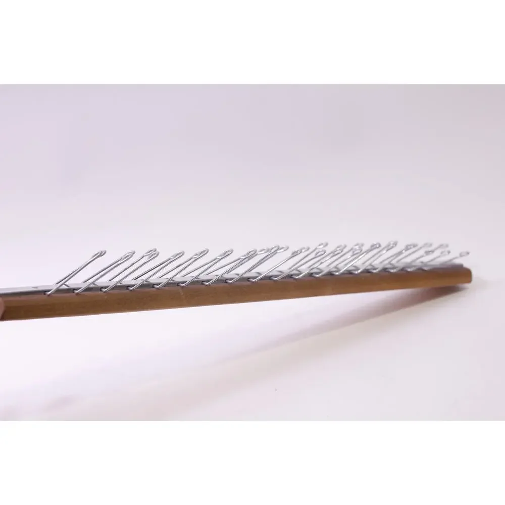 Silver-Brown Tie Rack, Necktie Hanger, Wall Mount, Vintage, ~ 260120-WH 911